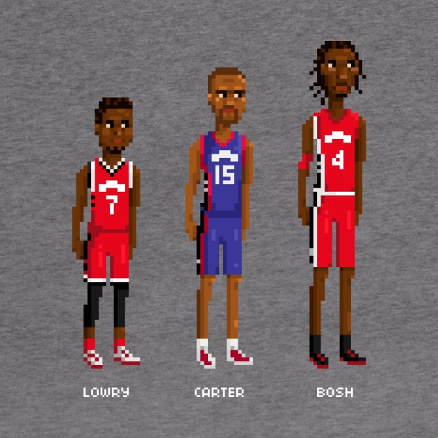 Retro Raptors by PixelFaces